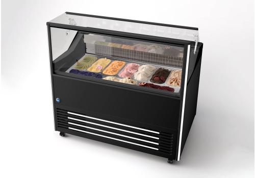 Vitrine à glace réfrigérée Delight 10 Prime pour le service et la présentation de glaces en vrac