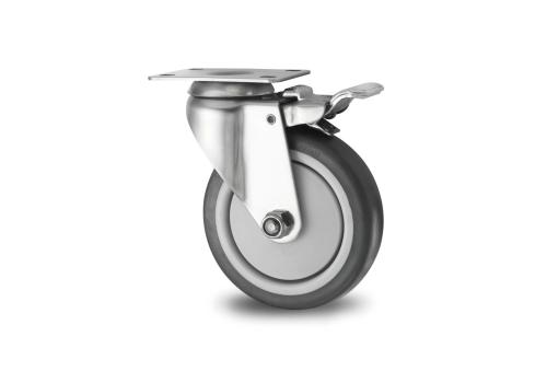 ruota piroettante con freno